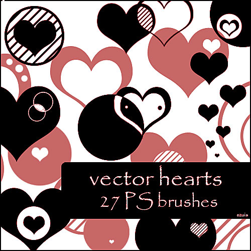 Hearts Vector Brushes