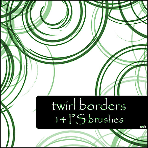 twirl borders brushes